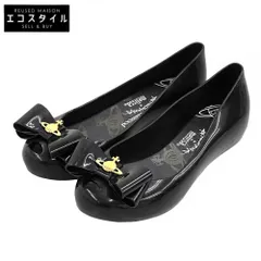 VivienneWestwood　ヴィヴィアンウエストウッド　メリッサ リボン バレエシューズ PVC レディース ブラック 23 1/2　6(US)のサムネイル