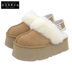 UGG　アグ　スエード プラットフォーム サンダル レディース ベージュ 22cm 113474　5(US)のサムネイル