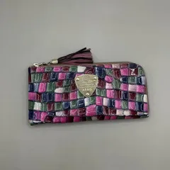 良品　ATAO アタオ　長財布　L字ファスナー　スタンドガラス　カラフル　ピンクのサムネイル