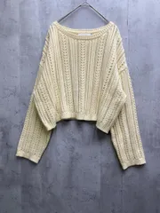 BODY DRESSING ボディドレッシング ワイド幅 ショート丈 ニット セーター sizeM/クリーム  ■◇レディースのサムネイル