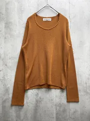 CHRISTIAN AUJARD クリスチャンオジャール 薄手 ニット size9T/茶  ■◇レディースのサムネイル