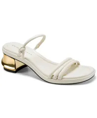 ダナ キャラン ニューヨーク レディース シューズ サンダル ヒール Donna Karanew York Womens Tafeta Multi Band Heeled Sandals Ivoryのサムネイル