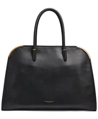 ダナ キャラン ニューヨーク レディース バッグ サテン レザー Donna Karanew York Satin Leather Medium Tote Bag Blackgold ブラックのサムネイル