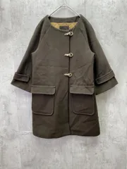 Droite lautreamont ドロワット ロートレアモン ハーフコート ノーカラー コート size2/茶 ◆■レディースのサムネイル