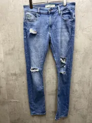 GUESS ゲス ダメージ ストレッチ スキニー ジーンズ デニムパンツ sizeUS30ｘ30/水色 ■■メンズのサムネイル