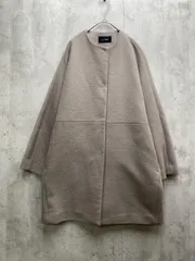 Le souk ルスーク ノーカラー コート size7/グレージュ ◆■レディースのサムネイル