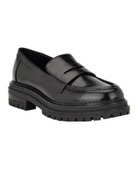 カルバンクライン レディース シューズ スリッポン・ローファー ローファー Calvin Klein Womens Grant SlipOn Lug Sole Casual Loafers Blackのサムネイル