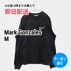 Mark Gonzales マークゴンザレス スウェット M ネイビー コットン 無地 スウェット 前面プリント バックプリント ワンポイント 長袖 メンズのサムネイル