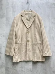 MOUSSY マウジー 010FSW30-2090 BOXY SINGLE ジャケット ストライプ テーラード sizeF/柄ベージュ ◆■◎レディースのサムネイル