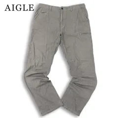 AIGLE エーグル 通年★ ヘリンボーン テーパード パンツ 大きいサイズ Sz.XL メンズ アウトドアのサムネイル