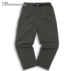coen c.mountaineering コーエン 通年★ ロゴ刺繍 タック クライミング イージー テーパード パンツ Sz.M メンズのサムネイル