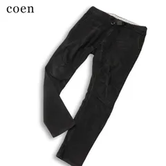 coen c.mountaineering コーエン ストレッチ 立体裁断 USED加工★ クライミング デニム パンツ ジーンズ Sz.M メンズ 黒のサムネイル
