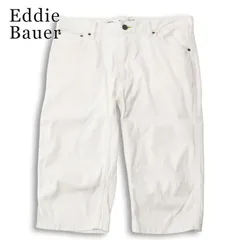 Eddie Bauer エディーバウアー 春夏 COOLMAX★ デニム ショート パンツ ジーンズ 大きいサイズ Sz.36 メンズ 白 アウトドアのサムネイル