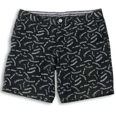 Callaway キャロウェイ ゴルフ 春夏★ 総柄 ストレッチ 英字 ハーフ ショート パンツ 大きいサイズ Sz.LL メンズ 黒のサムネイル