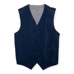 リネン混 Plantation プランテーション ノーカラー Vネック ジャケット