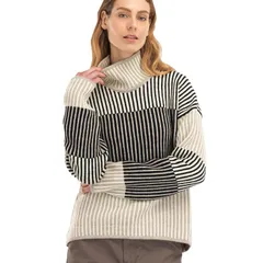 ダールオブノルウェイ レディース アウター ニット・セーター Dale of Norway Skarstind Sweater SandBlackOff ブラックのサムネイル