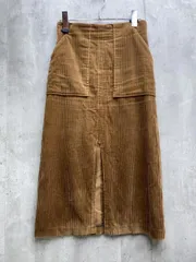 Jewel Changes ジュエルチェンジズ ユナイテッドアローズ コーデュロイ スリット ロング スカート size36/茶 ◆■レディースのサムネイル
