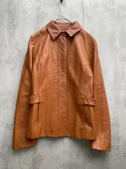 KUMIKYOKU 組曲 山羊革 レザー ジャケット sizeS2/茶 ◆■レディースのサムネイル