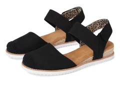 スケッチャーズ レディース シューズ ヒール BOBS from SKECHERS Desert Kiss Sun Shining Black ブラックのサムネイル