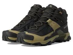 サロモン メンズ シューズ ブーツ・レインブーツ Salomon X Ultra 5 Mid GTXR PeatGray Green グレーのサムネイル