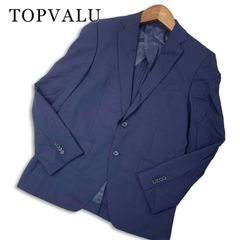 TOPVALU トップバリュ イオン 春夏★ ストレッチ 日本製生地 テーラード ジャケット Sz.96AB5 メンズ 紺 ネイビー