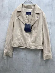 新品 JUSGLITTY ジャスグリッティー フェイクスエード ライダース ジャケット size2/ベージュ ◆■◎レディースのサムネイル