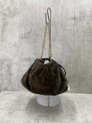 新品 a.v.v アーヴェヴェ ファー チェーン ショルダー バッグ 茶 ◆■レディースのサムネイル
