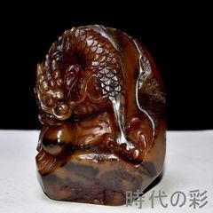 寿山石 田黄石 蝉彫刻 在銘 古印材 辛已年作 美術収蔵品 風水開運 中国