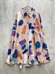 SELECT MOCA セレクトモカ ペイント柄 ビッグシルエット シャツ ブラウス sizeF/ベージュ ◇■レディースのサムネイル