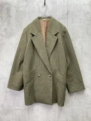 MOUSSY マウジー BOXY DOUBLE チェック 長袖 ジャケット size1/茶ｘグリーン ◇■レディースのサムネイル