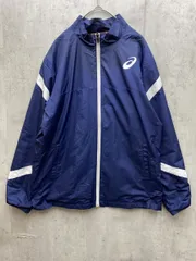 ASICS アシックス XA732N 吸湿発熱 ウインド ジャケット トリコット裏起毛 sizeM/ネイビー ◇■メンズのサムネイル