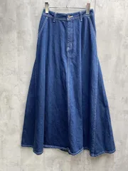 KATHARINE ROSS キャサリンロス フレア マキシ デニム スカート 日本製 sizeS/青 ■■レディースのサムネイル