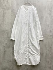 美品】HTS ハロータウンストアーズ ロングシャツワンピース 白 46 