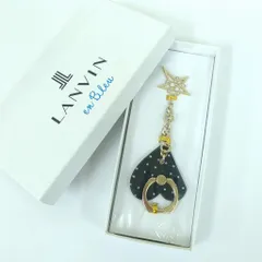 LANVIN en Bleu　ランバン　星型モチーフ　黒ハート型　スマホリングのサムネイル