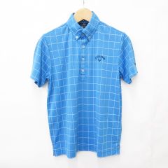 プラダ PRADA ポロシャツ 半袖 ロゴラバーパッチ コットン L ダーク