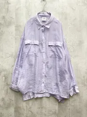 scolar スカラー プリント 長袖 薄手 シャツ sizeM/紫 ■◇レディースのサムネイル