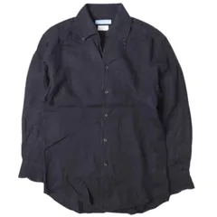 ESTNATION エストネーション 24SS 日本製 ALBINI リネンボタンダウンシャツ 41-200-10-040136 M NAVY 長袖 ワンピースカラー トップス g27594のサムネイル