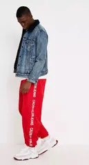 新品 タグ付 CalvinKlein Jeans カルバンクライン ジーンズ ロゴテープ ナイロン ジョガー パンツ メッシュライナー J311357のサムネイル