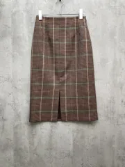 yangany ヤンガニー チェックタイト スカート size38/ブラウン ■◇レディースのサムネイル
