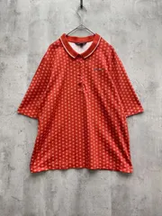 ■LANDS' END ランズエンド ドット 水玉 半袖 ポロシャツ sizeXL/赤 ■◆レディースのサムネイル