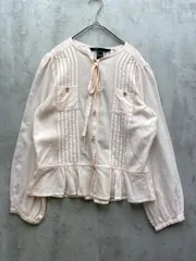 MARC JACOBS マークジェイコブス ウエスト紐リボン ブラウス シャツ size6/ピンク ■◆レディースのサムネイル