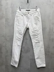5351 POUR LES FEMMES ゴーサンゴーイチプーラファム ダメージ デニム パンツ size0/白 ■◇レディースのサムネイル