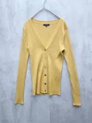 allureville アルアバイル リブ 長袖 カーディガン size2/黄 ■◇レディースのサムネイル