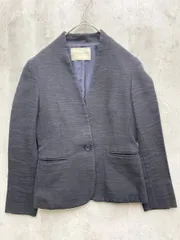UNITED ARROWS TOKYO ユナイテッドアローズトウキョウ 日本製 Vノーカラー ジャケット size34/紺 ■◇レディースのサムネイル
