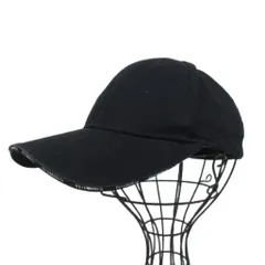 ヴェトモン VETEMENT 17SS MSS17VR3 ラインロゴベースボールキャップ 黒 ブラックのサムネイル