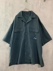 Kaepa カッパ ロゴ刺 ボタンダウン 半袖 開襟 シャツ sizeM/グリーン ■■ メンズのサムネイル