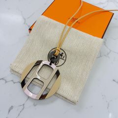エルメスHERMES ネックレス ペンダント Hエキップ Sable - メルカリ