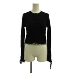 3.1 フィリップリム 3.1 phillip lim リブニット カーディガン ウール XS 黒 ブラック 白 ホワイト 長袖  /E191-7162WRU NP ■GY19のサムネイル