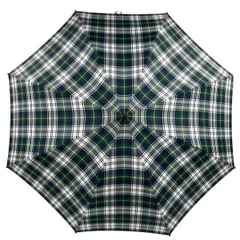 FOX UMBRELLAS(フォックスアンブレラ) 傘美品  - ブラウン×ダークネイビー×マルチ チェック柄/タッセルのサムネイル