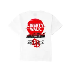 新品未使用 LIBERTY WALK リバティーウォーク Sunrise Logo R34 Tee White Tシャツ 半袖 トップス カットソー ホワイト  Lサイズ ユニセックス T380-34WH 管理番号：780M-2200のサムネイル